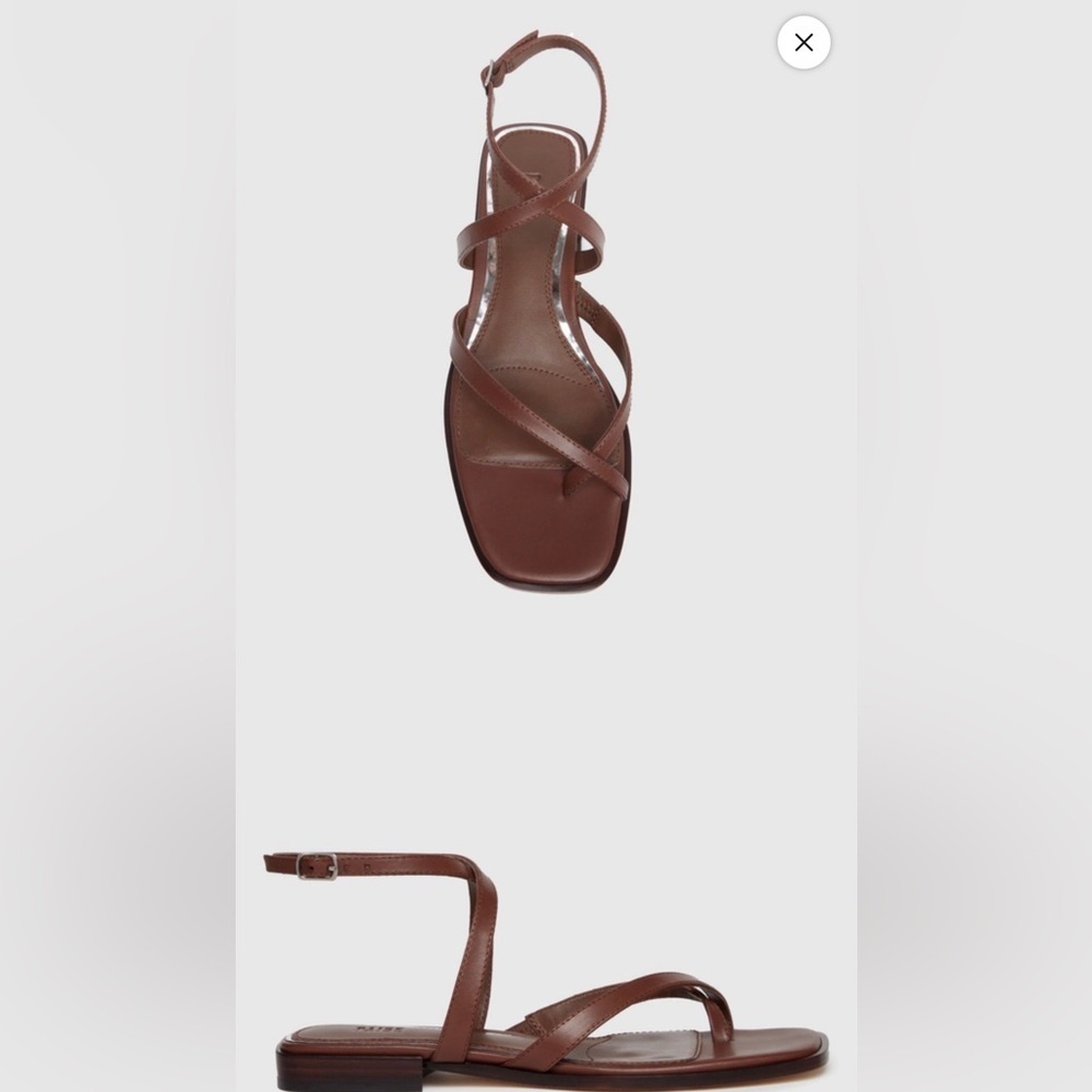 PAIGE REESE SANDAL Elegant Brown Women's Sandals Mahogany Size 10 NWOB